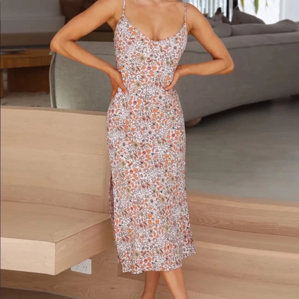 Floral midi dress